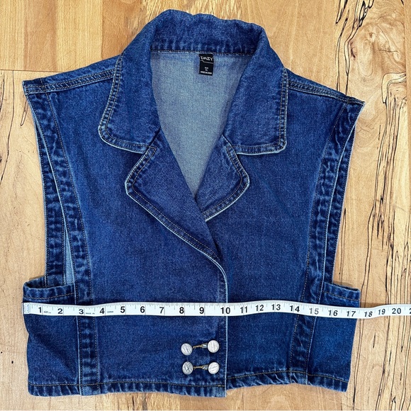 Blue Casual Womens Batwing Sleeve Double Breasted Denim Shirt - Picture 13 of 14